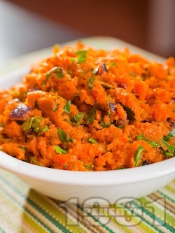 Пюре от моркови и червен лук (гарнитура за пържоли и риба) - снимка на рецептата